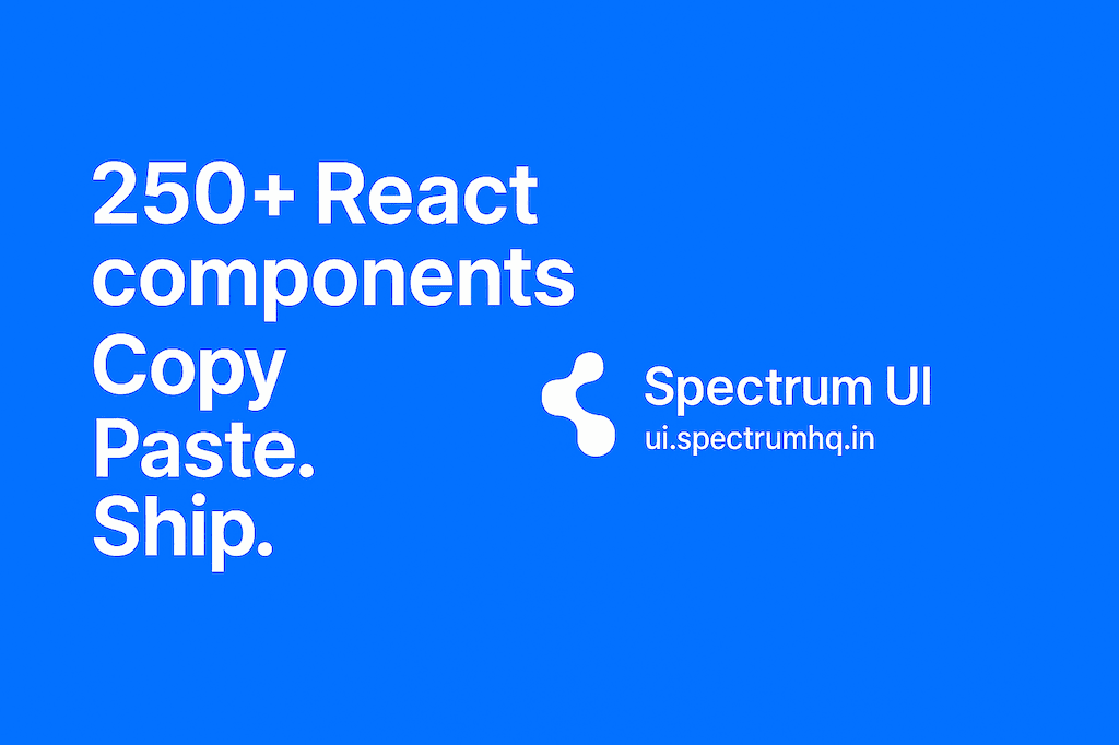 Spectrum UI: The Ultimate React Component Library for Developers and ...